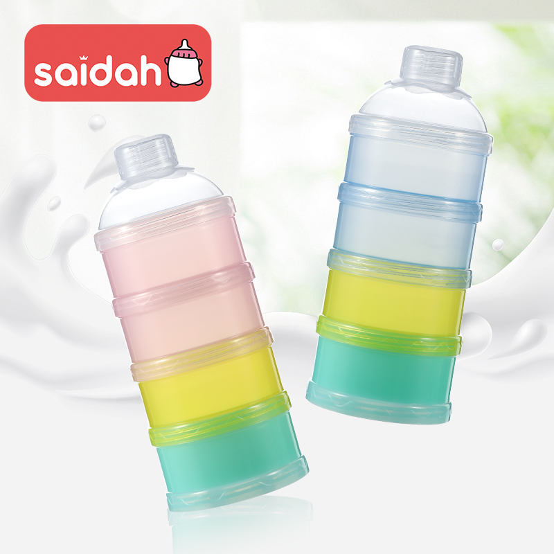 Food Snacks For 1 Year Old - Baby Feeding Portable 4 Layer Milk