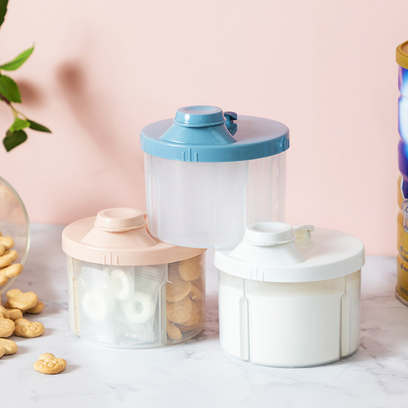 Food Snacks For 1 Year Old - 1pc Portable Four-Layer Milk Powder Box,