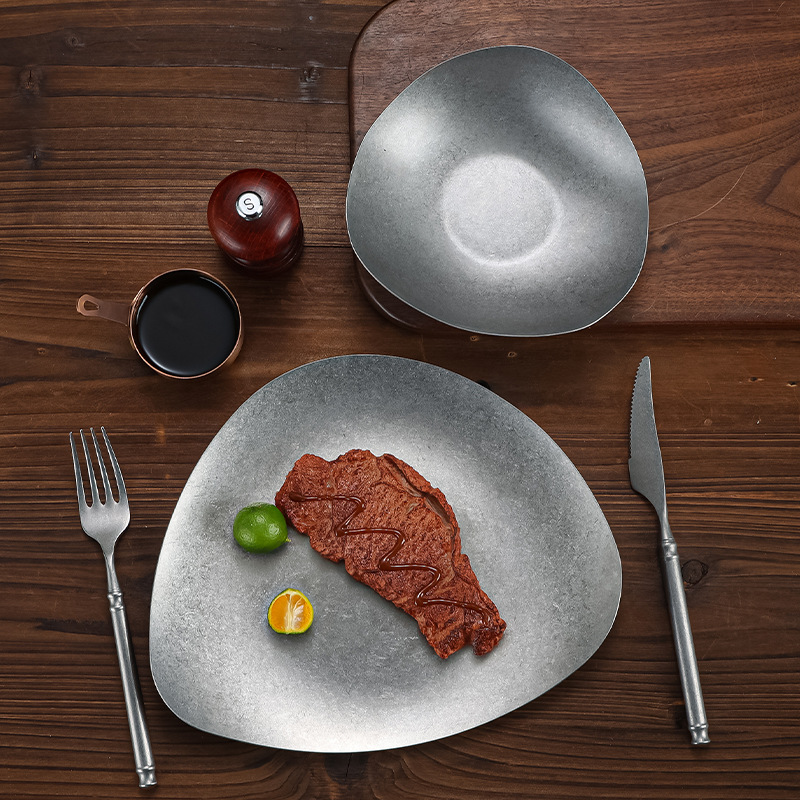 Irregular Stainless Steel Meal - огляд і ціна Food Snacks Restaurant