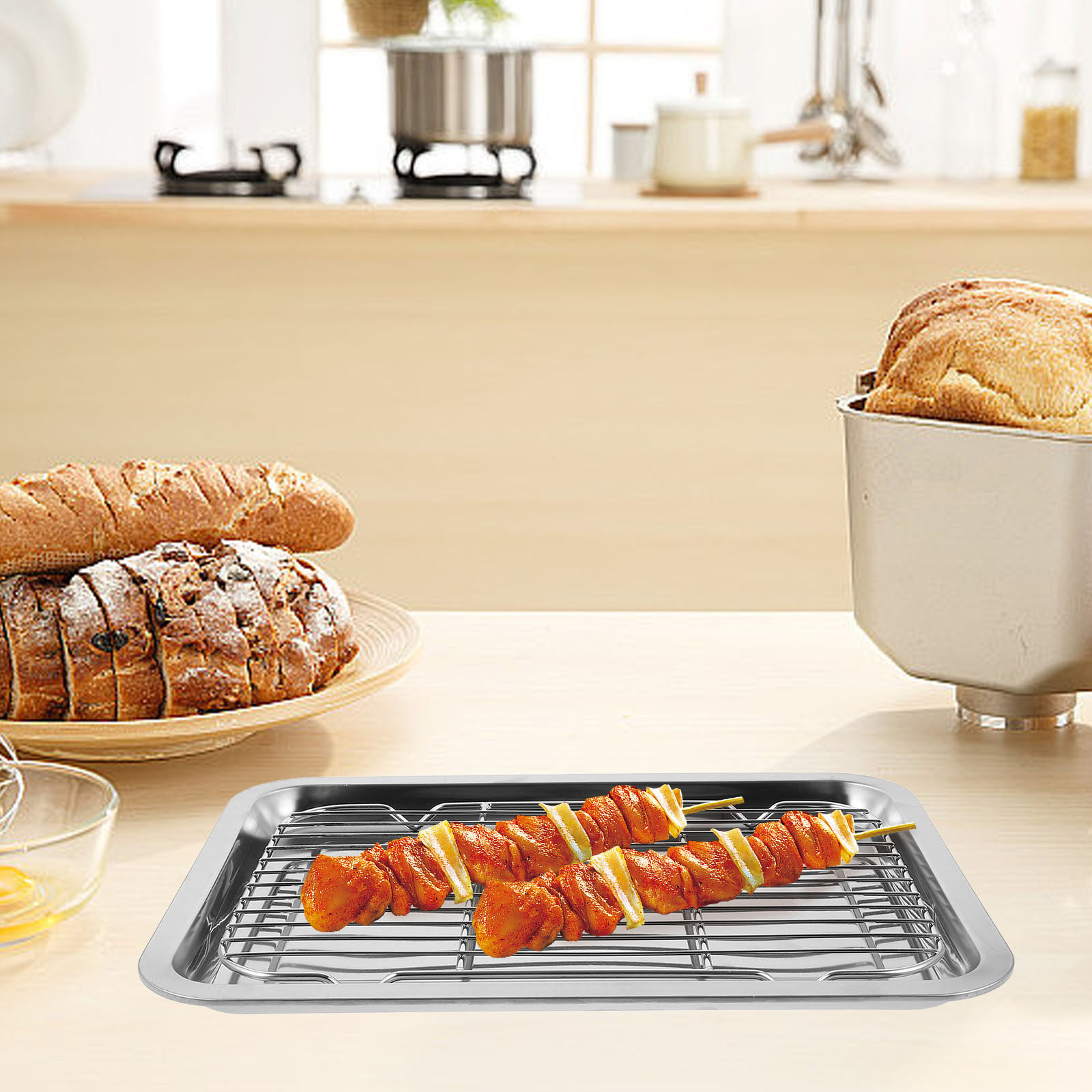1Set Stainless Steel Wire Baki - огляд і ціна Food Snacks Restaurant