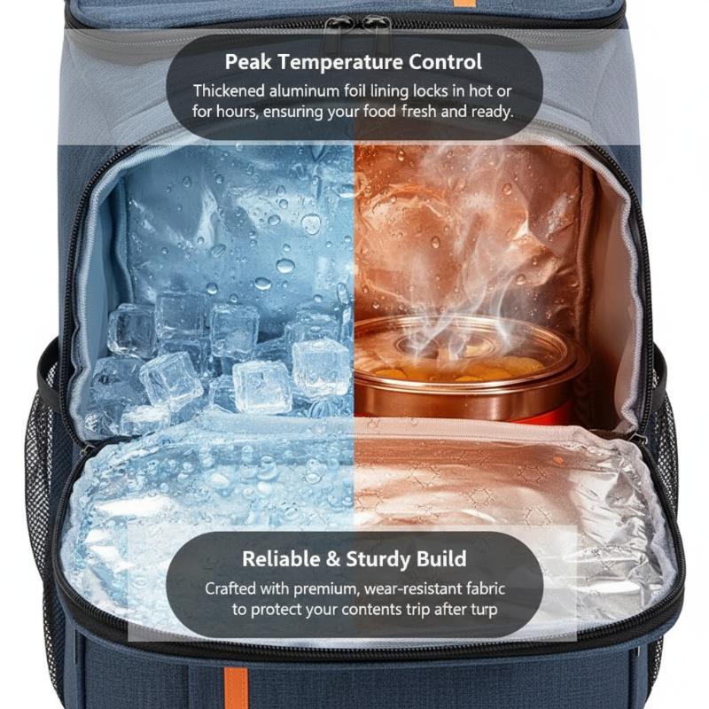 [J] Insulated Cooler Backpack  - огляд і ціна Food Snacks Delivery